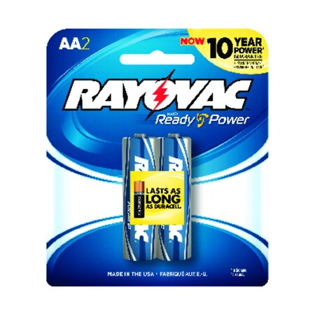 Rayovac High Energy AA Alkaline Batteries 2 pk Carded, 2PK 815-2K